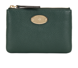 Mulberry Plaque Coin Wallet, Leather, Green, MIT, B, 3*